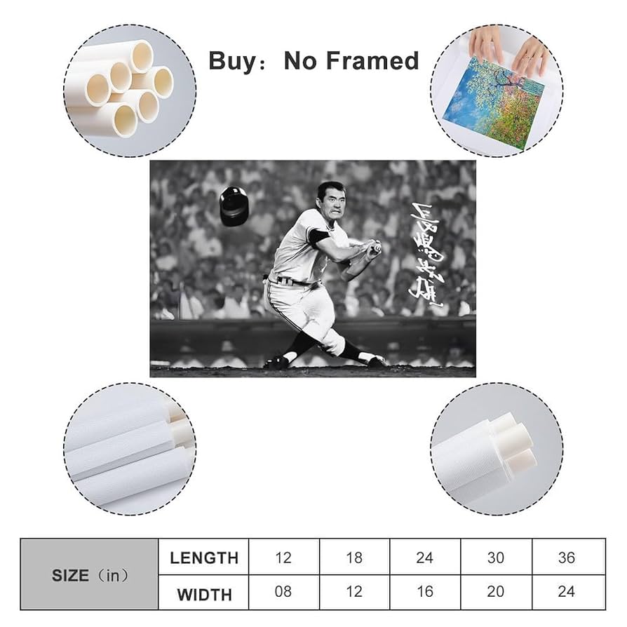 長嶋茂雄 読売ジャィアンツキャンプ風景画 フレーム付き calenavi_26-0576